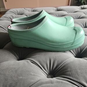 Hunter Women's Original Play Clog Wuld Mint Sz 9 US 7 UK